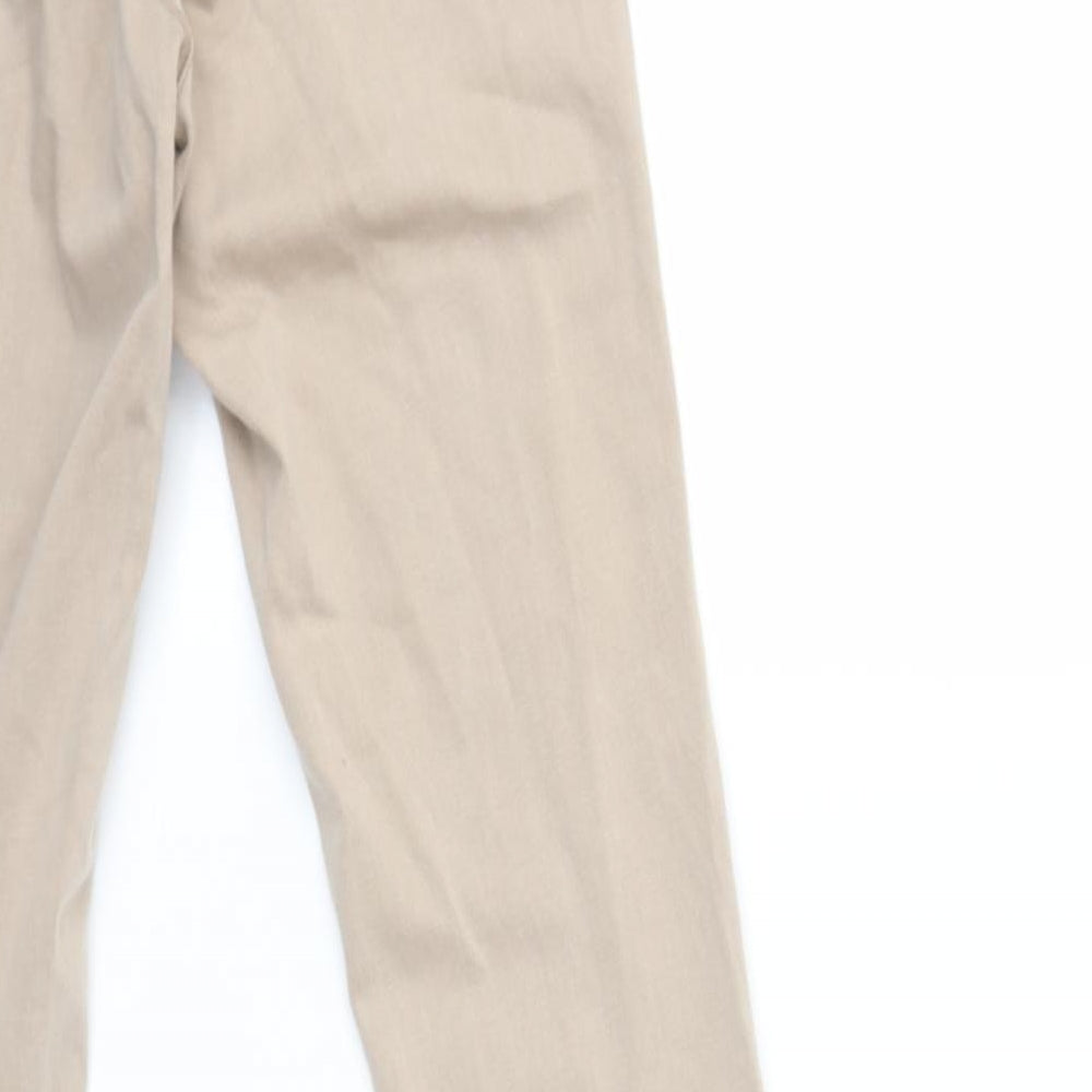 Preworn Womens Beige  Denim Skinny Jeans Size 28 in L30 in