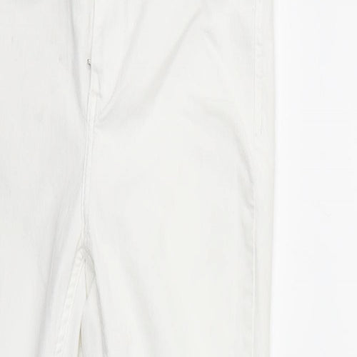 Zara Womens White  Denim Skinny Jeans Size 12 L25 in