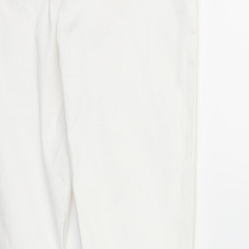 Zara Womens White  Denim Skinny Jeans Size 12 L25 in