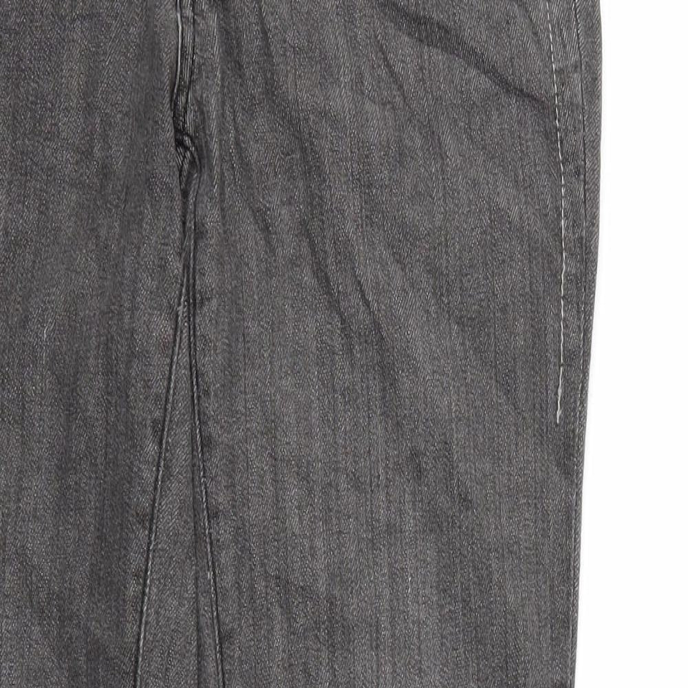 4Wards Womens Grey  Denim Straight Jeans Size 12 L29 in