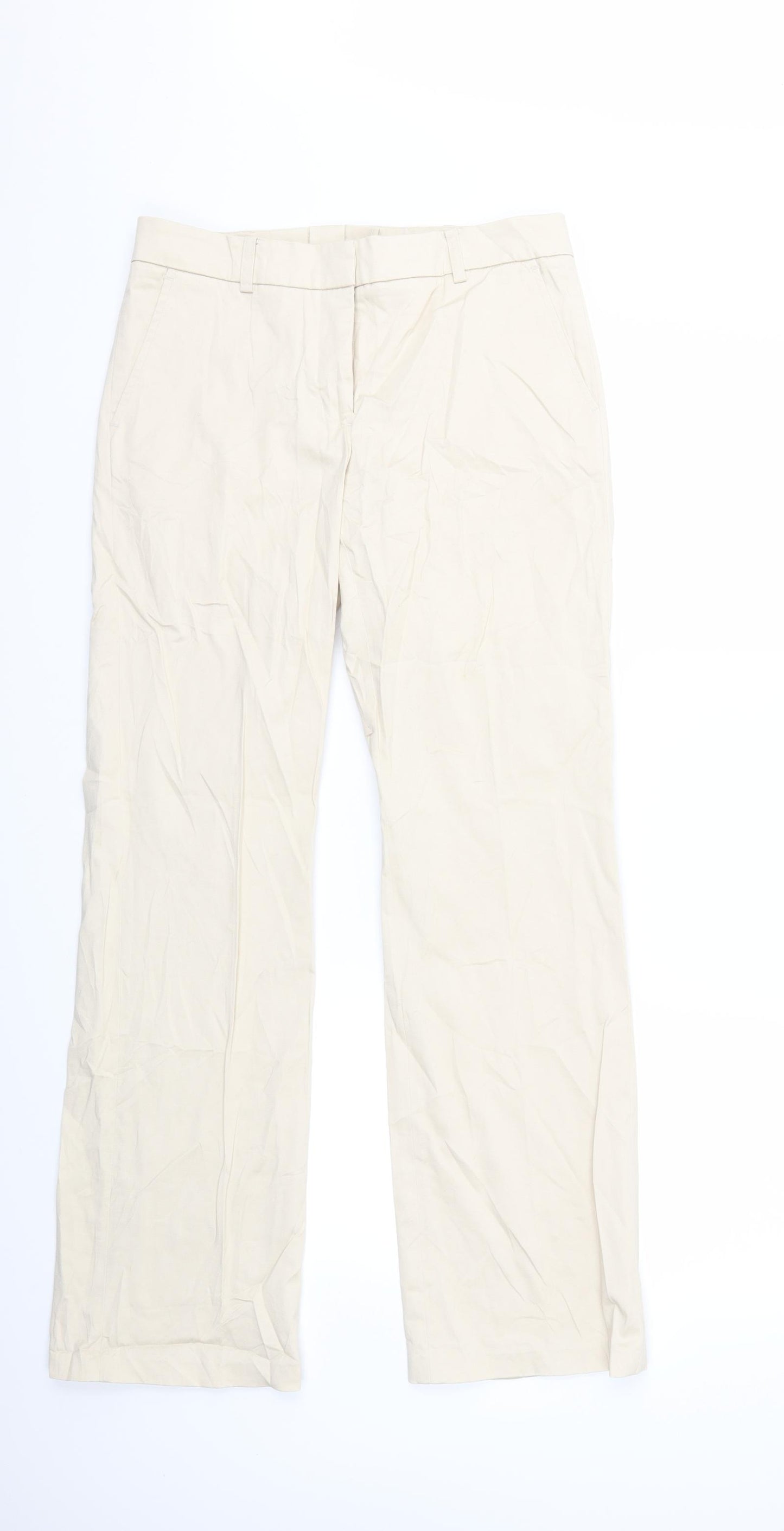 H&M Womens Beige   Trousers  Size 8 L30 in