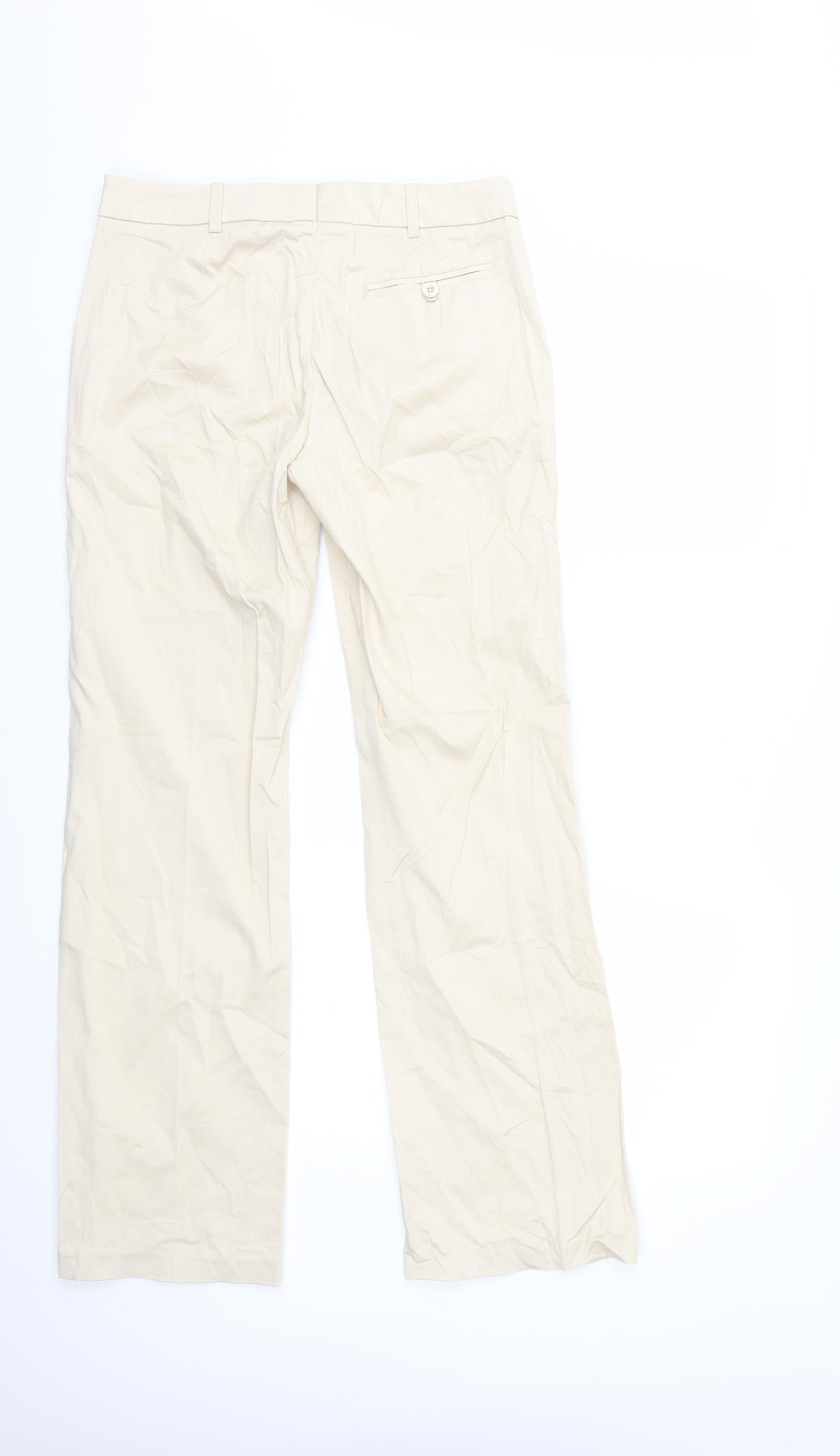H&M Womens Beige   Trousers  Size 8 L30 in