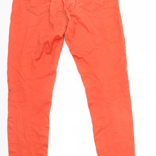 ORSAY Womens Orange  Denim Straight Jeans Size 30 in L31 in