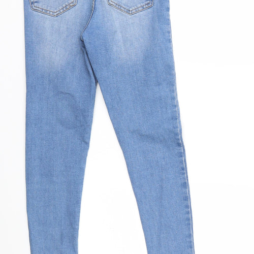 Denim & Co. Womens Blue  Denim Skinny Jeans Size 10 L30 in