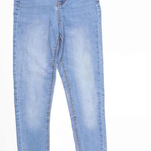 Denim & Co. Womens Blue  Denim Skinny Jeans Size 10 L30 in