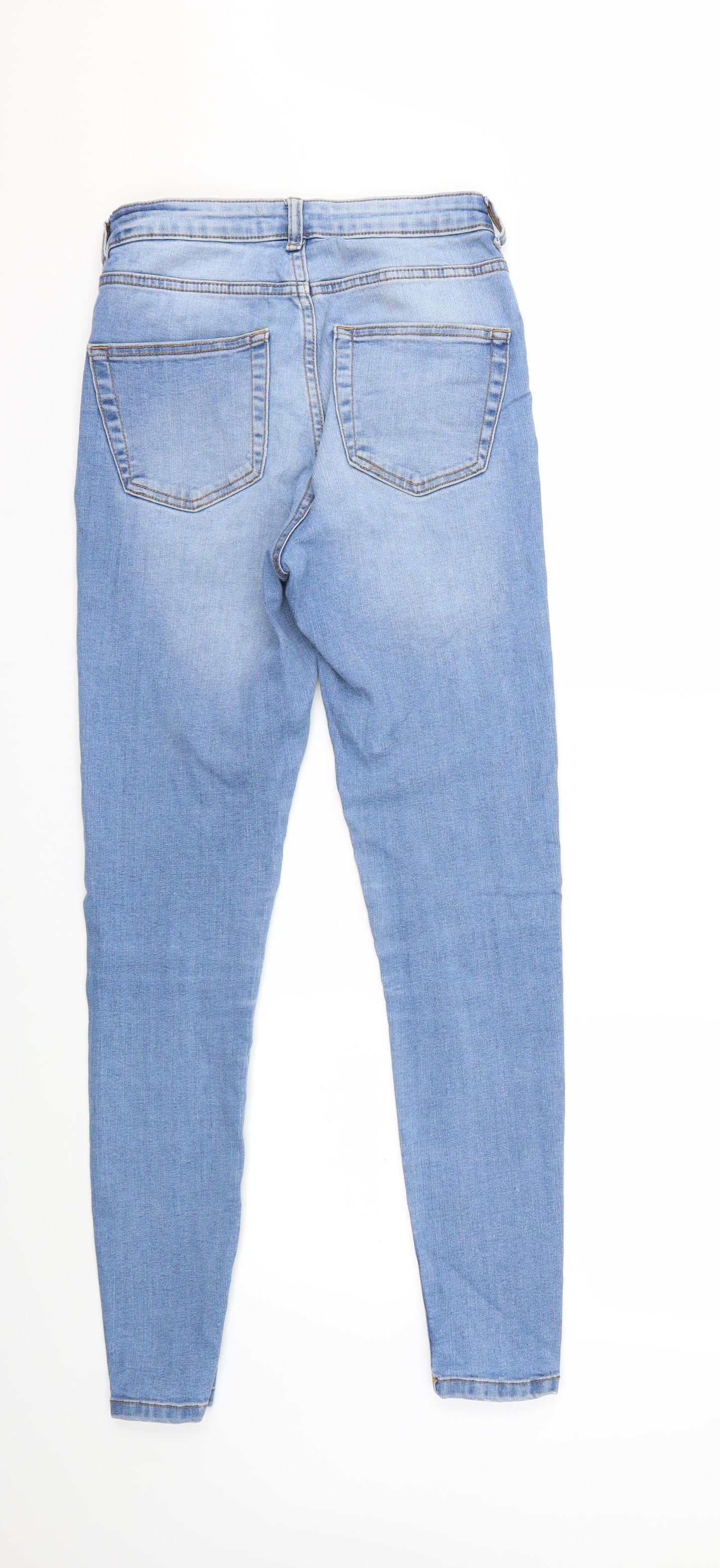 Denim & Co. Womens Blue  Denim Skinny Jeans Size 10 L30 in