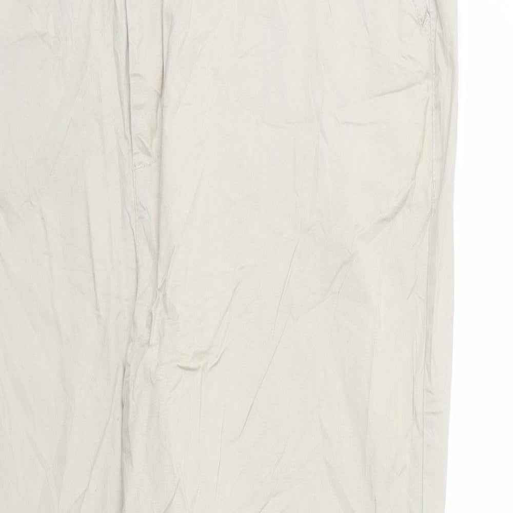 ELLAS Womens Beige   Chino Trousers Size 24 L29 in