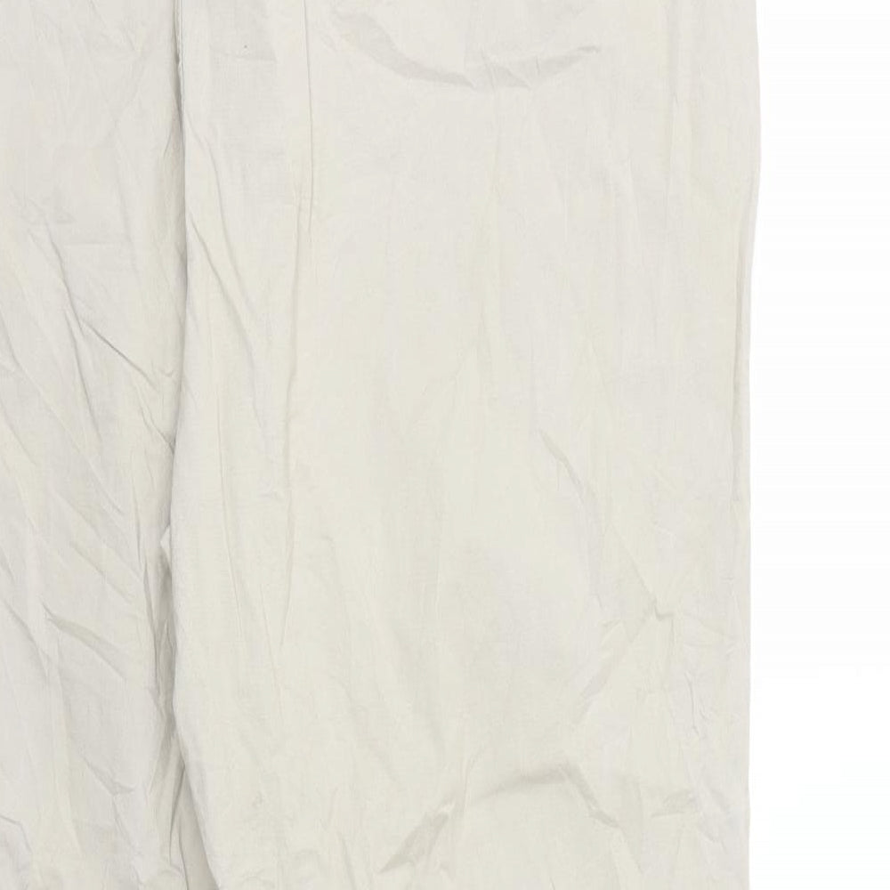 ELLAS Womens Beige   Chino Trousers Size 24 L29 in