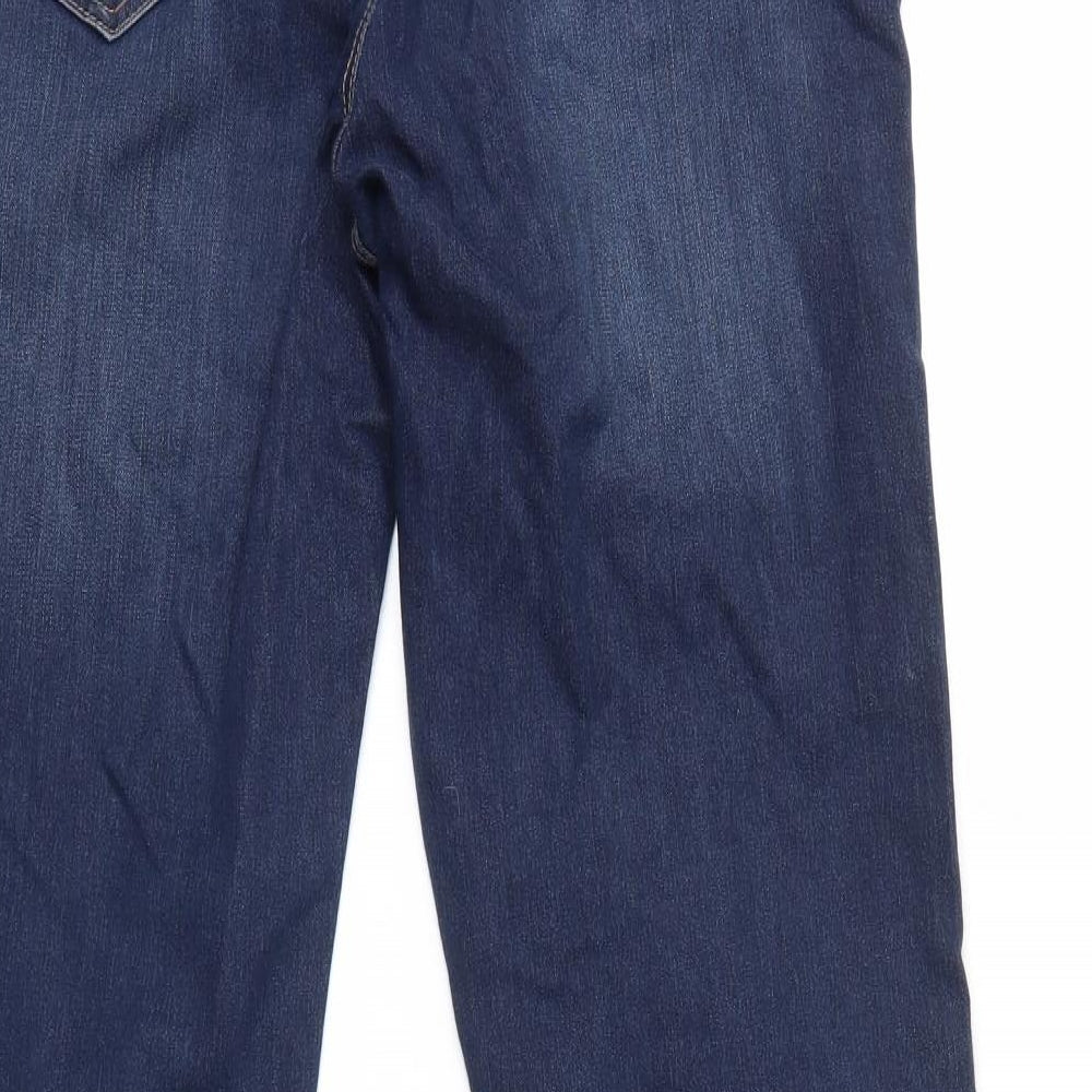 George Womens Blue  Denim Flared Jeans Size 16 L30 in