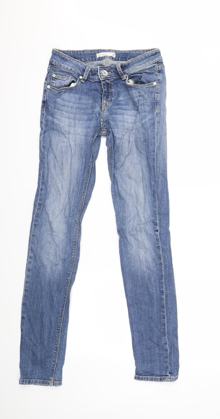 Preworn Womens Blue  Denim Skinny Jeans Size 36 in L32 in