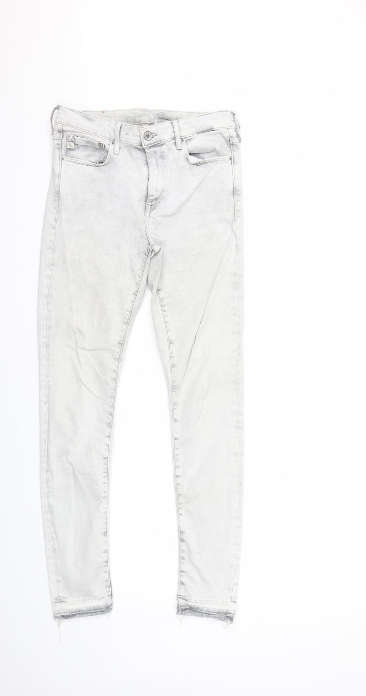 H&M Womens Grey  Denim Skinny Jeans Size 28 in L29 in