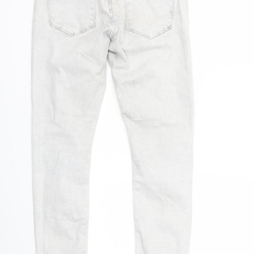 H&M Womens Grey  Denim Skinny Jeans Size 28 in L29 in
