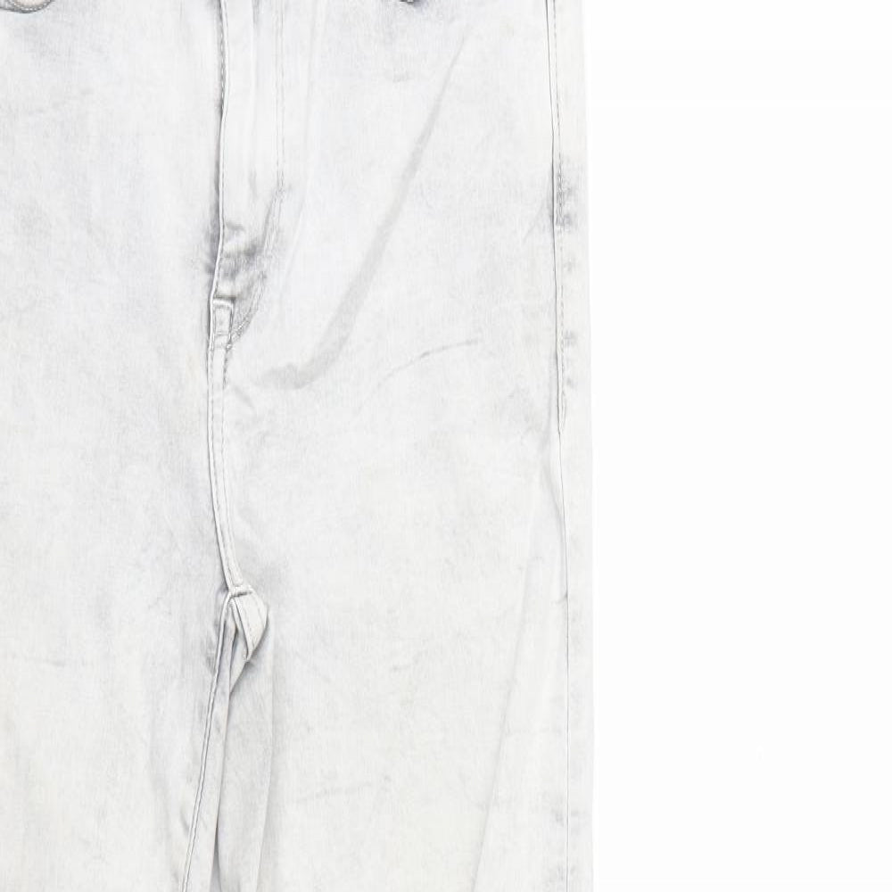 H&M Womens Grey  Denim Skinny Jeans Size 28 in L29 in