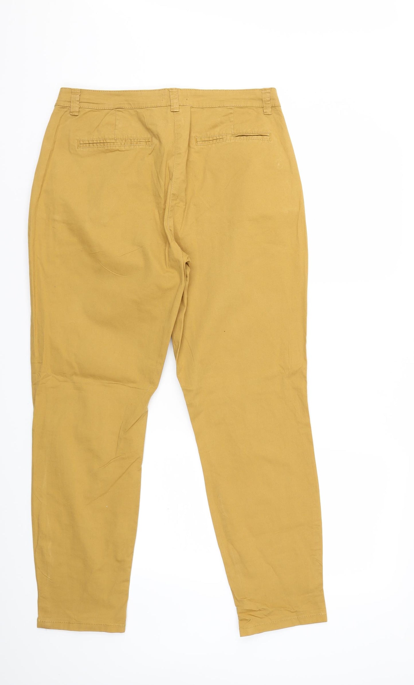 Primark Womens Brown   Chino Trousers Size 14 L28 in