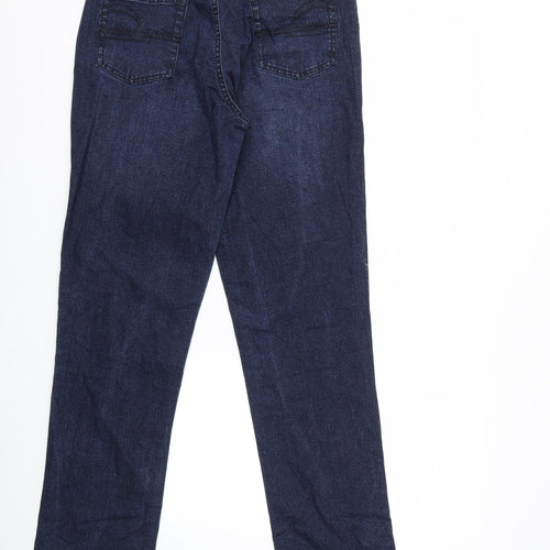elle nov Womens Blue  Denim Straight Jeans Size 30 in L30 in