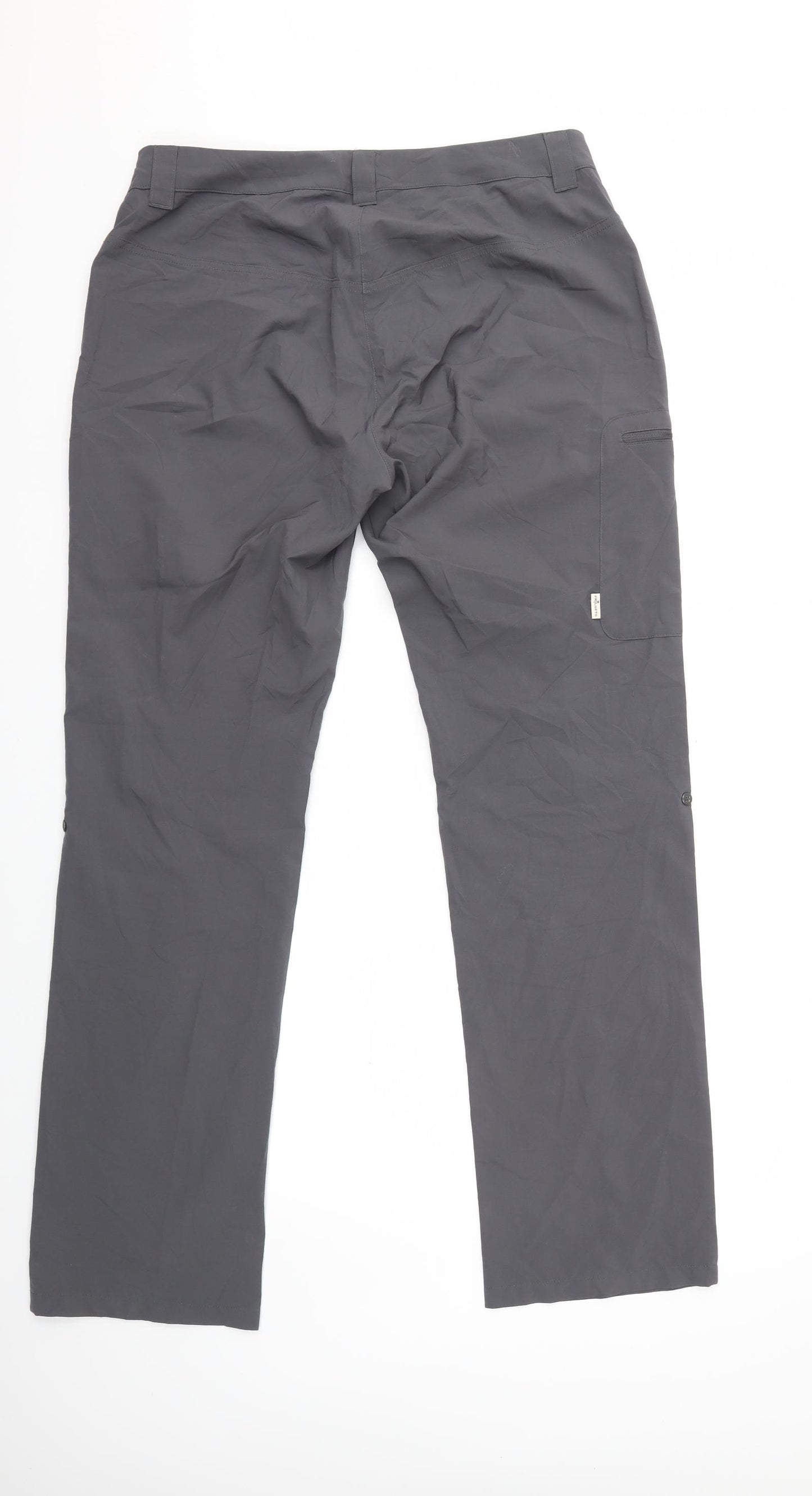fril lufts Womens Grey   Cargo Trousers Size 12 L32 in