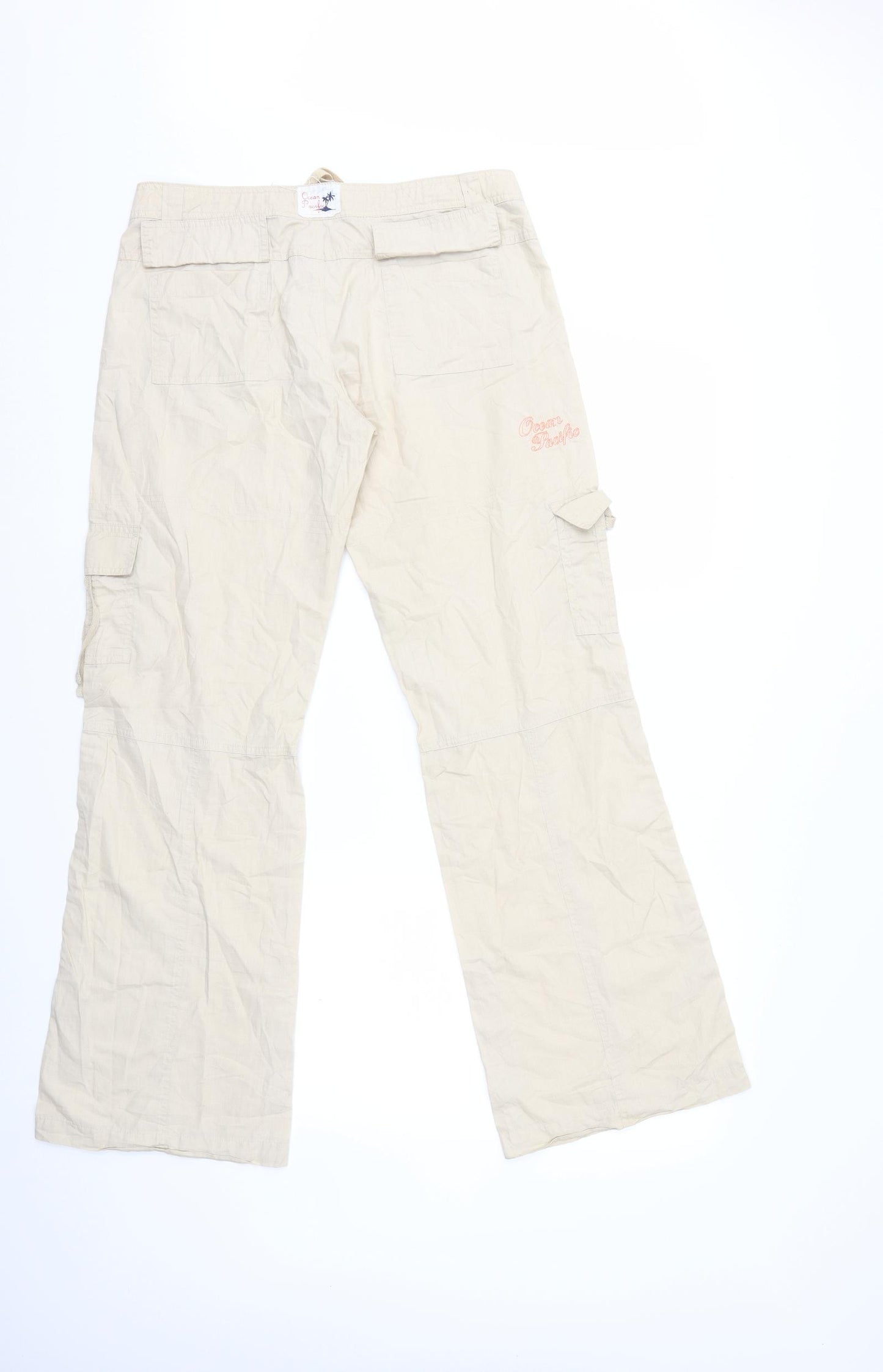 Ocean Pacific Womens Beige   Cargo Trousers Size 10 L30 in