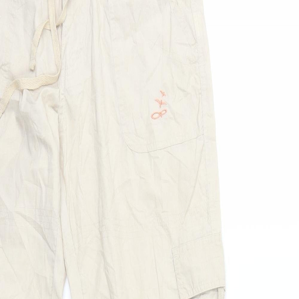 Ocean Pacific Womens Beige   Cargo Trousers Size 10 L30 in