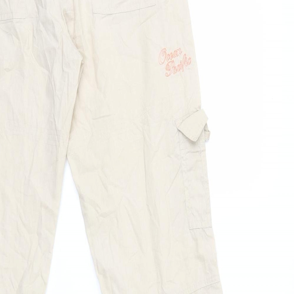 Ocean Pacific Womens Beige   Cargo Trousers Size 10 L30 in