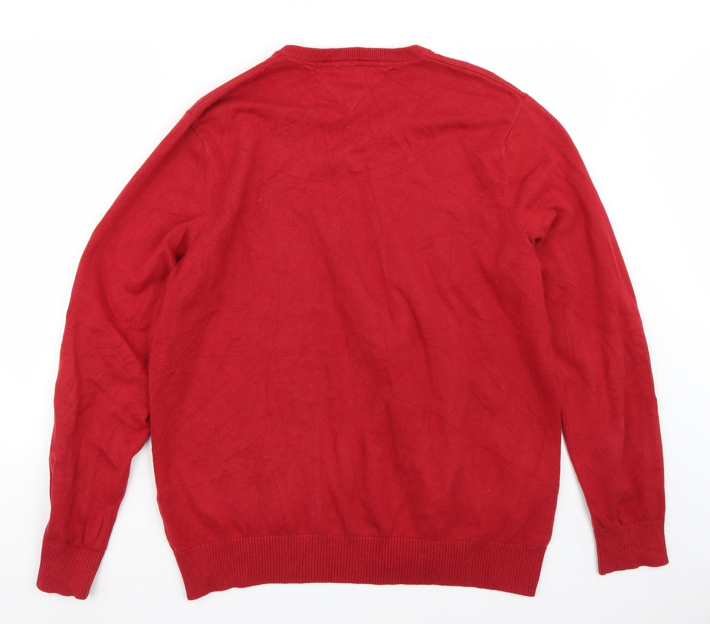 Tommy Hilfiger Mens Red   Pullover Jumper Size XL
