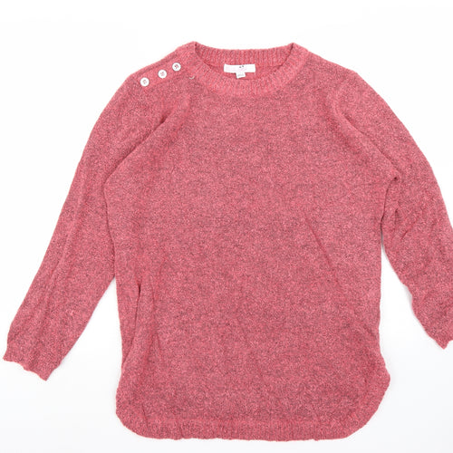 Julipa Womens Pink   Pullover Jumper One Size