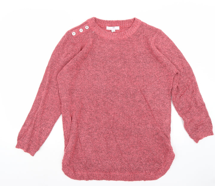Julipa Womens Pink   Pullover Jumper One Size