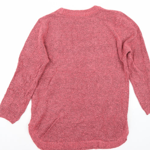 Julipa Womens Pink   Pullover Jumper One Size