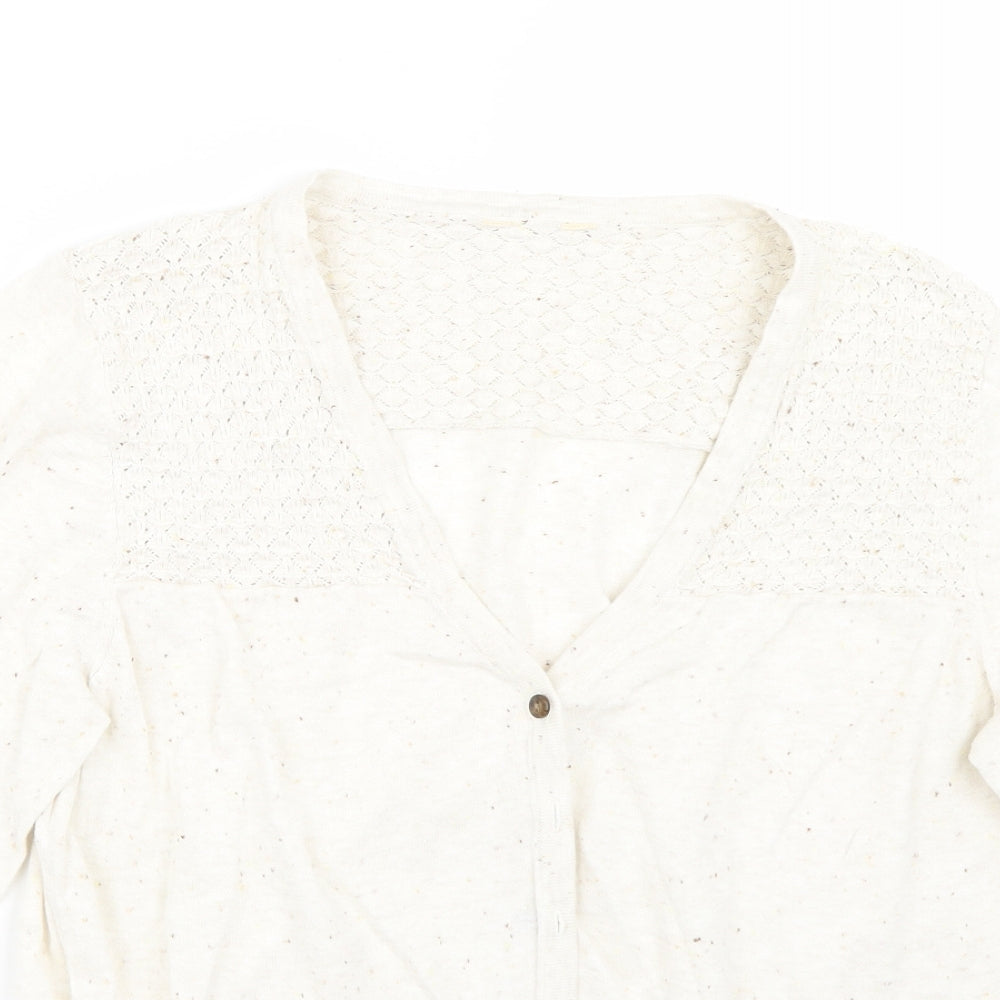 Matalan Womens White   Cardigan Jumper Size 20