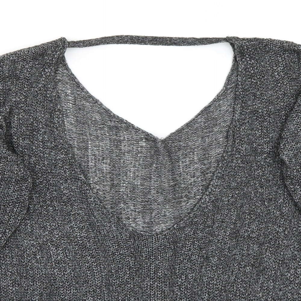 H&M Womens Grey   Pullover Jumper Size S