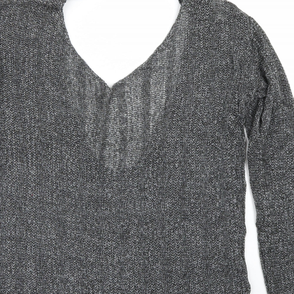H&M Womens Grey   Pullover Jumper Size S