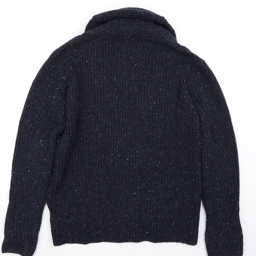 Racing green  Mens Blue   Cardigan Jumper Size M