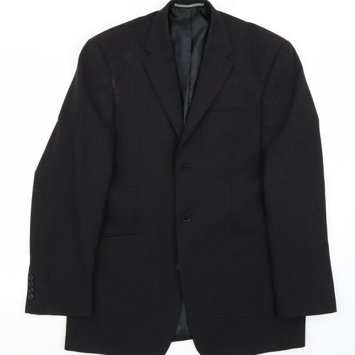 Marks and Spencer Mens Black   Jacket Suit Jacket Size 40