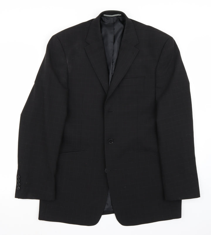 Marks and Spencer Mens Black   Jacket Suit Jacket Size 40