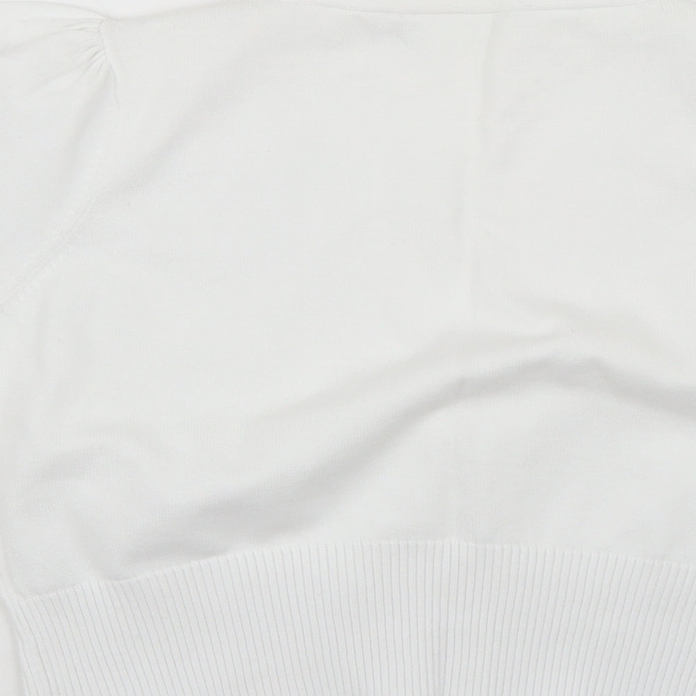 newlook Womens White   Cardigan Jumper Size 16