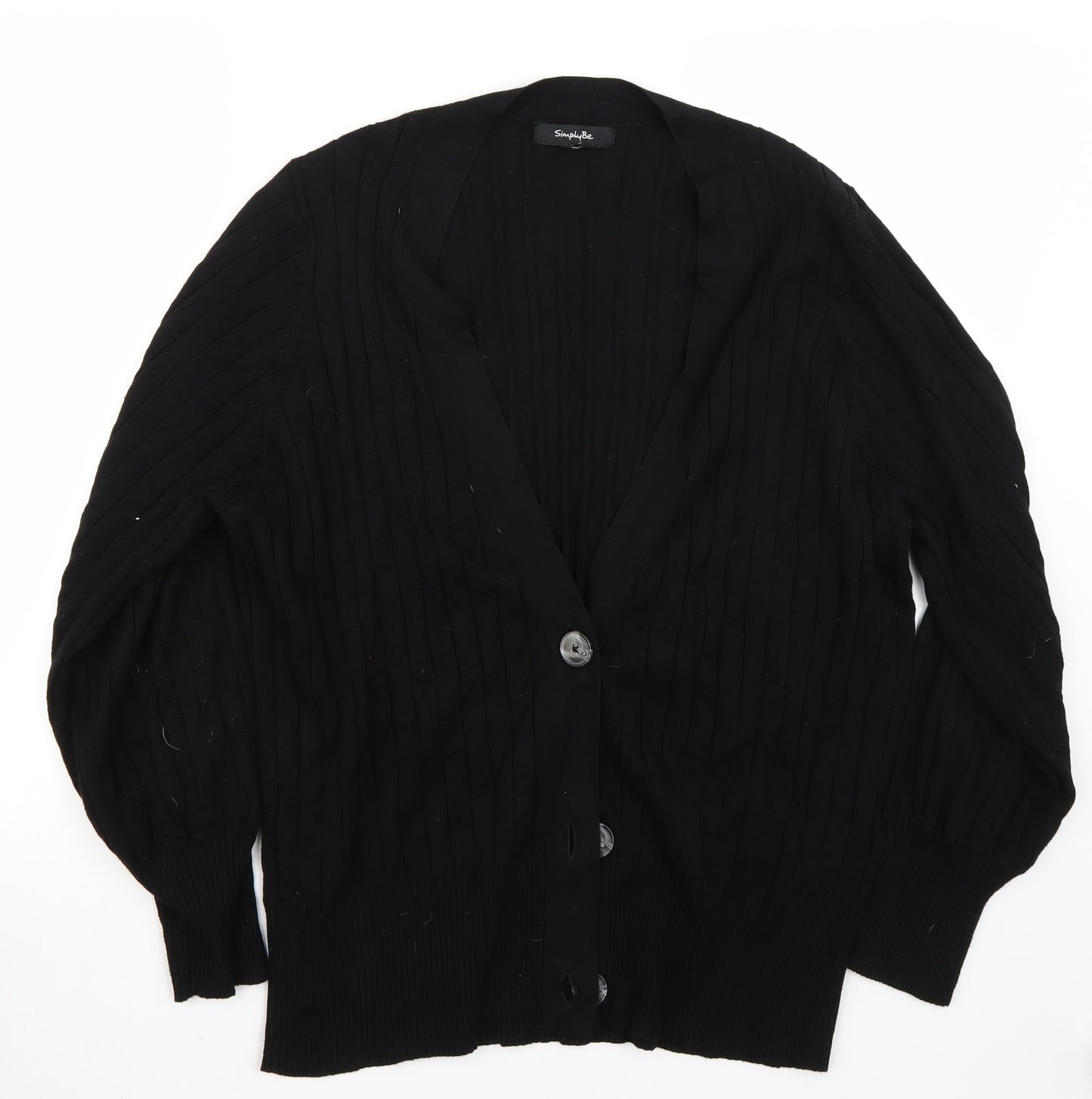 Simplybe Womens Black   Cardigan Jumper Size 24