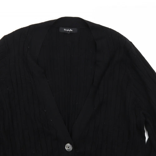 Simplybe Womens Black   Cardigan Jumper Size 24