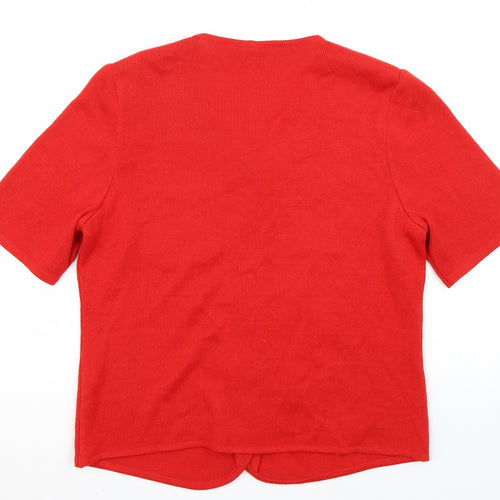 LUCIA Womens Red   Cardigan Jumper Size 12