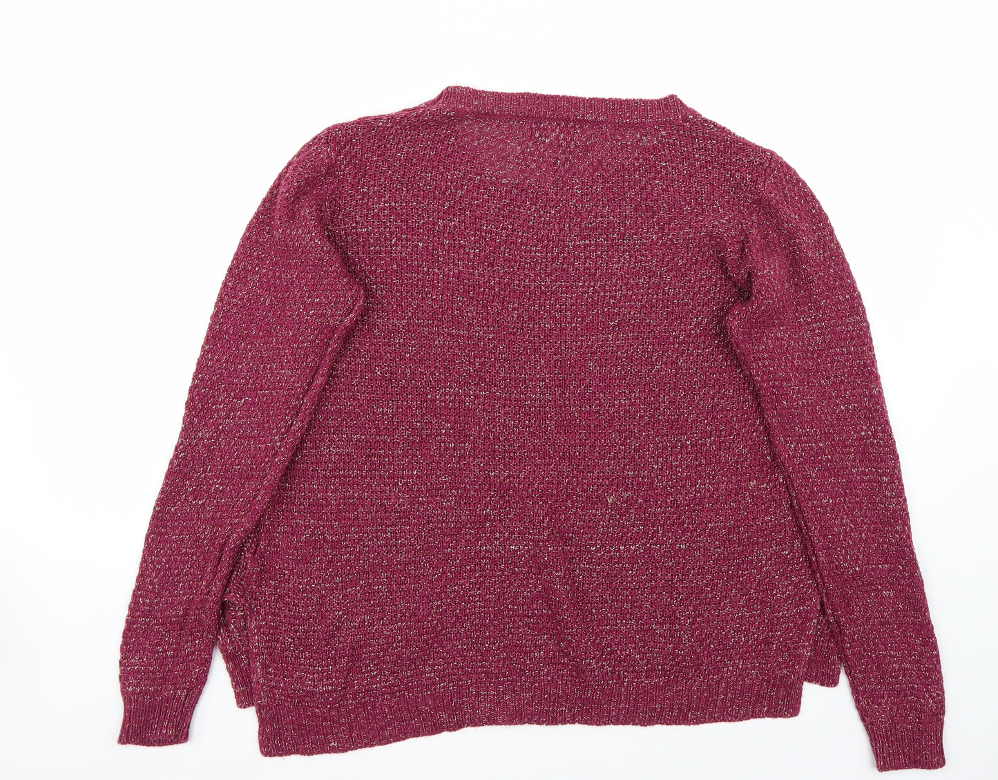 Papaya Womens Purple   Pullover Jumper Size 14