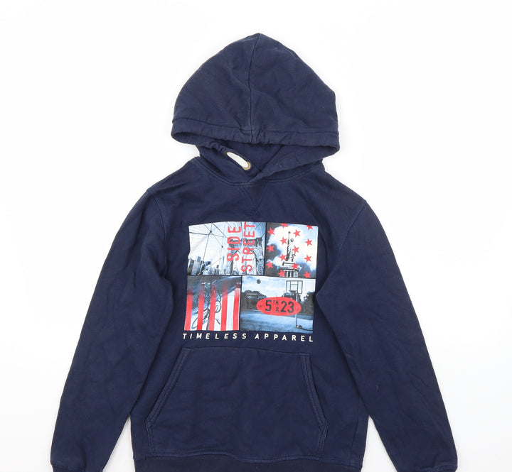 H&M Boys Blue Pullover Hoodie Size 12 Years