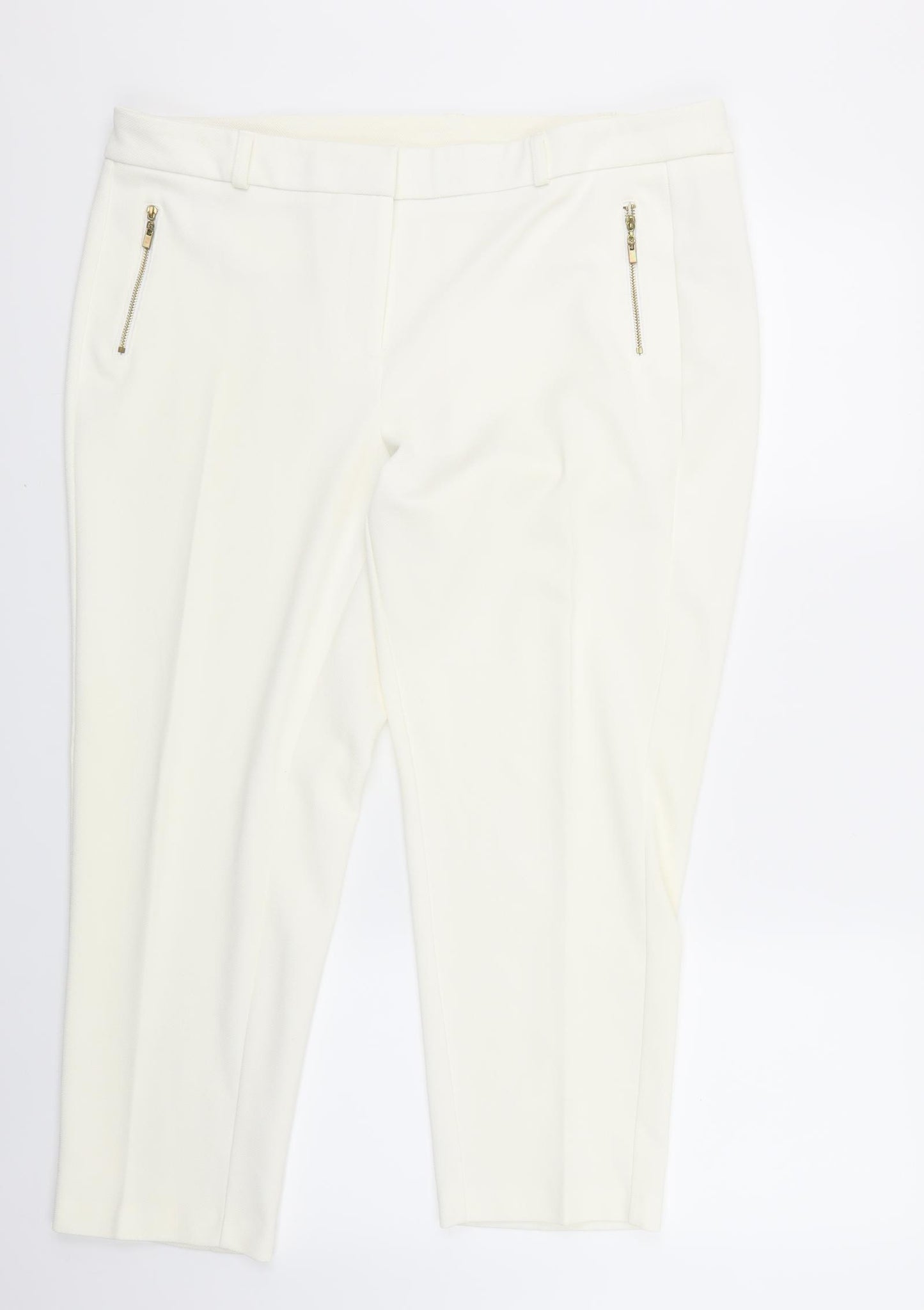 Dorothy Perkins Womens White   Sweatpants Trousers Size 16