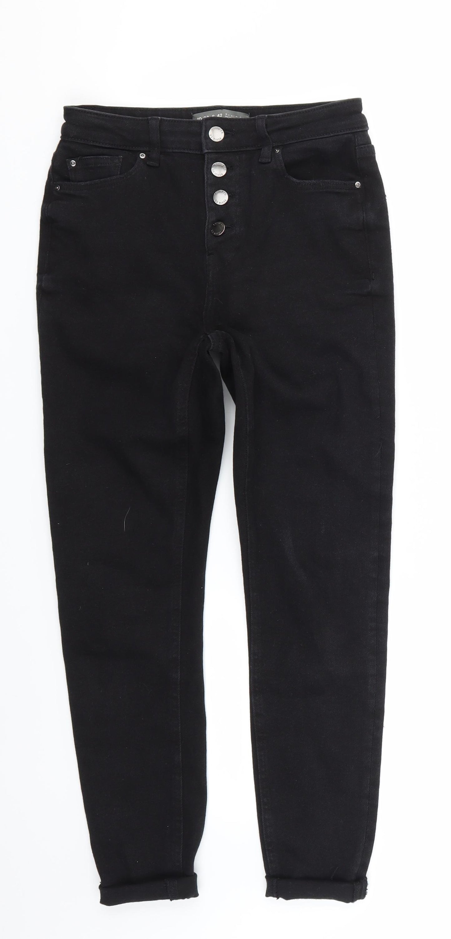 Denim & co Womens Black  Denim Skinny Jeans Size 10