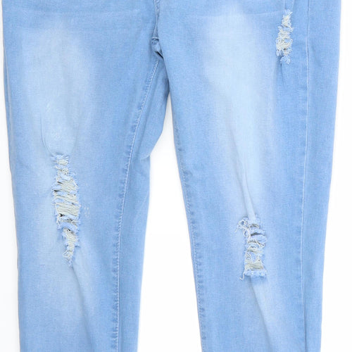 SheIn Womens Blue  Denim Skinny Jeans Size XL