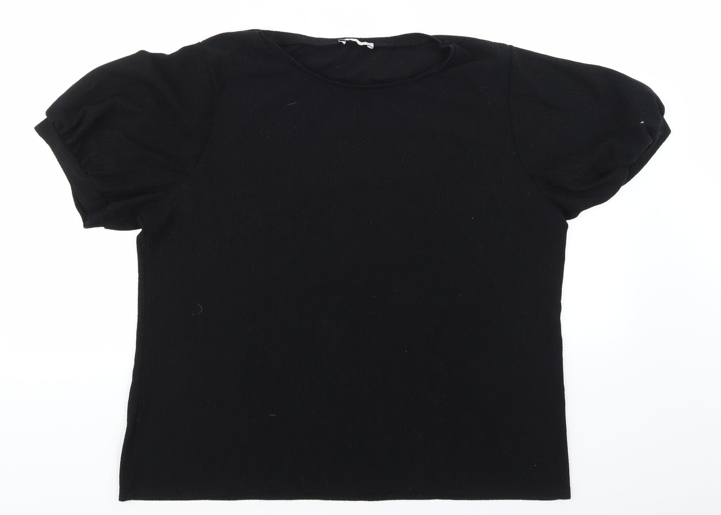 Papaya Womens Black   Basic T-Shirt Size 16