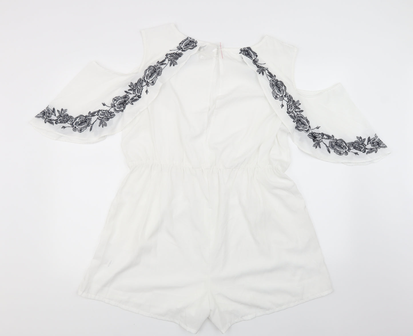 be you Womens White Floral  Playsuit One-Piece Size 16