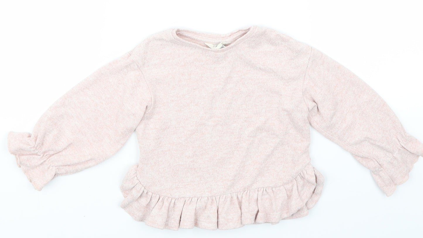 riverisland Girls Pink   Basic T-Shirt Size 18-24 Months