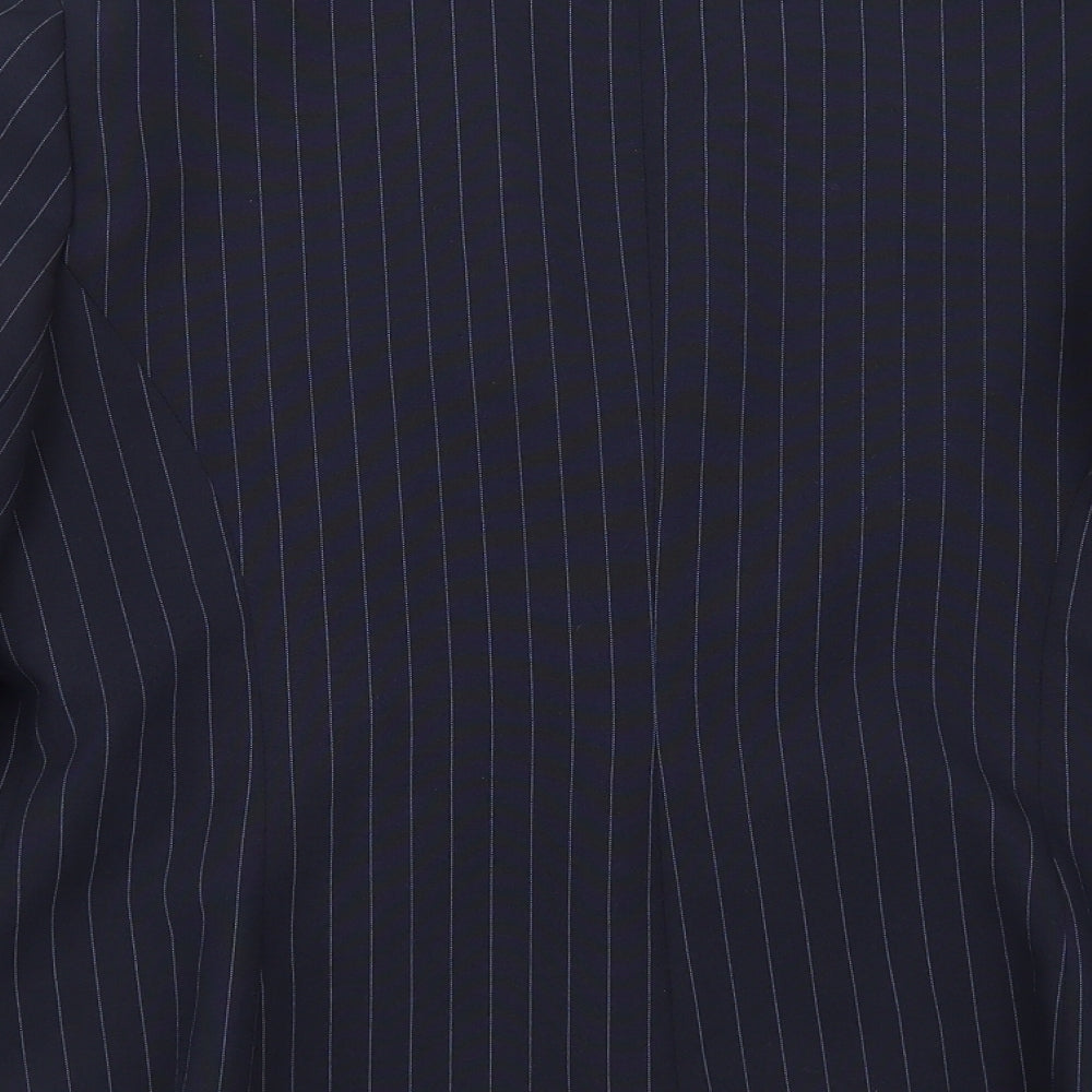 Dorothy Perkins Womens Blue Striped  Jacket Blazer Size 14