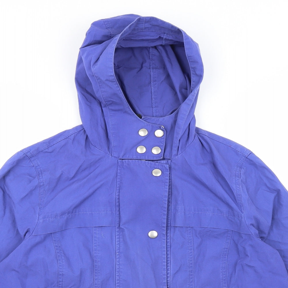 Marks and Spencer Womens Purple   Rain Coat Coat Size 16