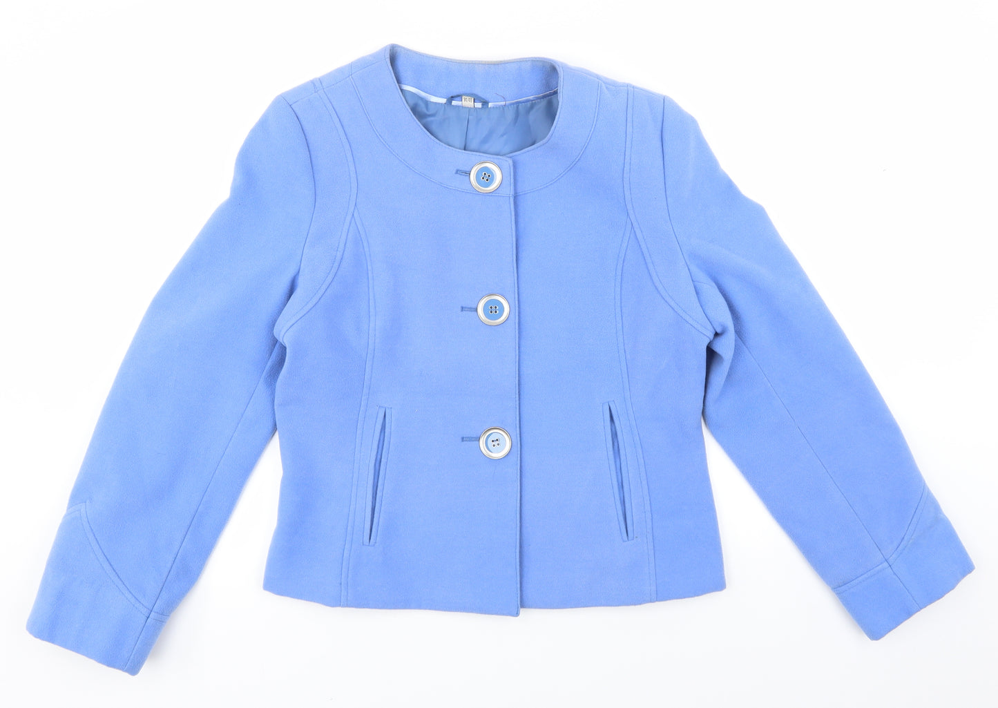 Klass Collection Womens Blue   Jacket  Size 14