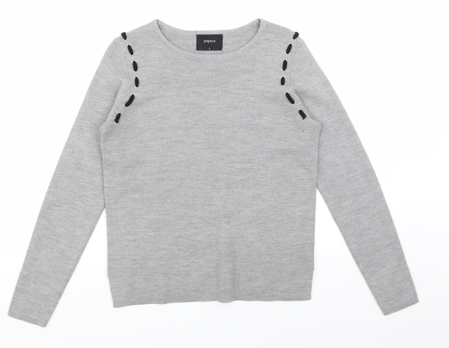 Papaya Womens Grey   Basic T-Shirt Size S