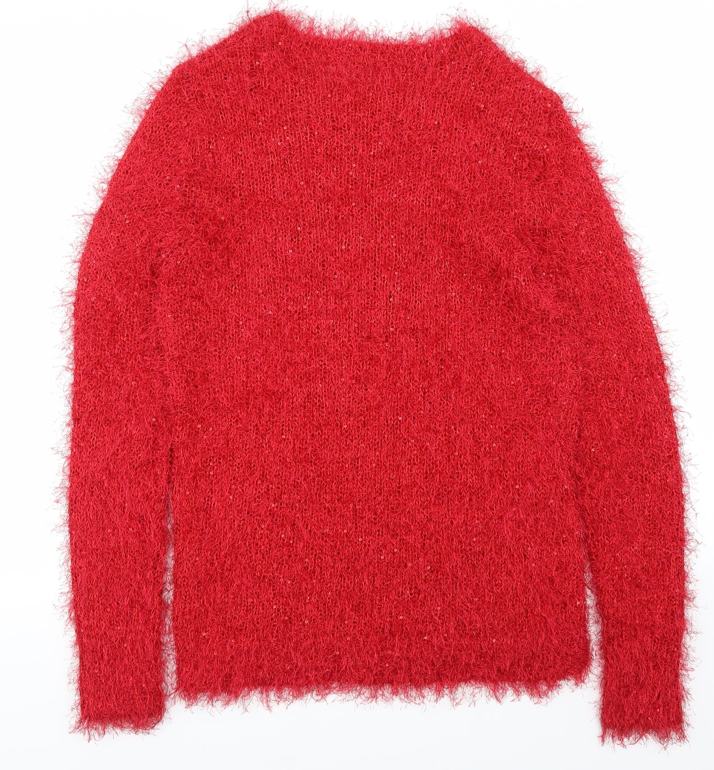 Peacocks Womens Red   Pullover Jumper Size M